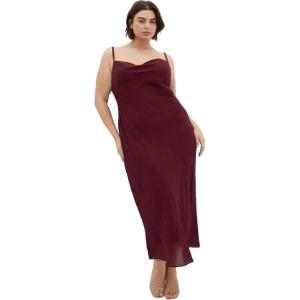City Chic Women’s Plus Size Cocktail Dress – Kyra Slip(Dark Cherry)