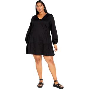 City Chic Women’s Plus Size Dress Alexia in Black, Size 20(Black)
