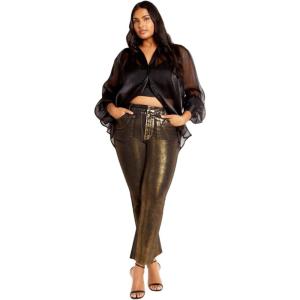 City Chic Women’s Plus Size Shirt – Iliana(Black)