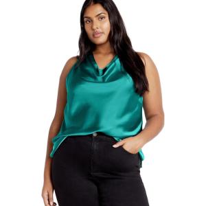 City Chic Women’s Plus Size Top Perri(Peacock)