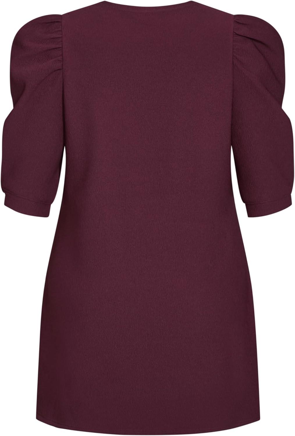 image:imageCity Chic Plus Size Dress Impulse Vibes DressSpiced Plum