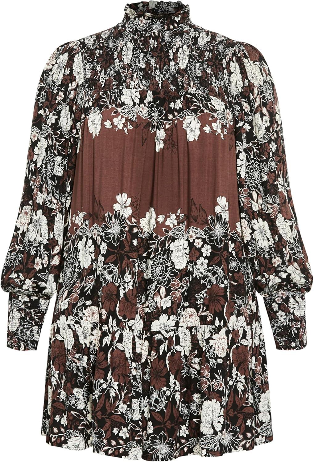 image:imageCity Chic Womens Cassia Placement DressCoco Floral Plc