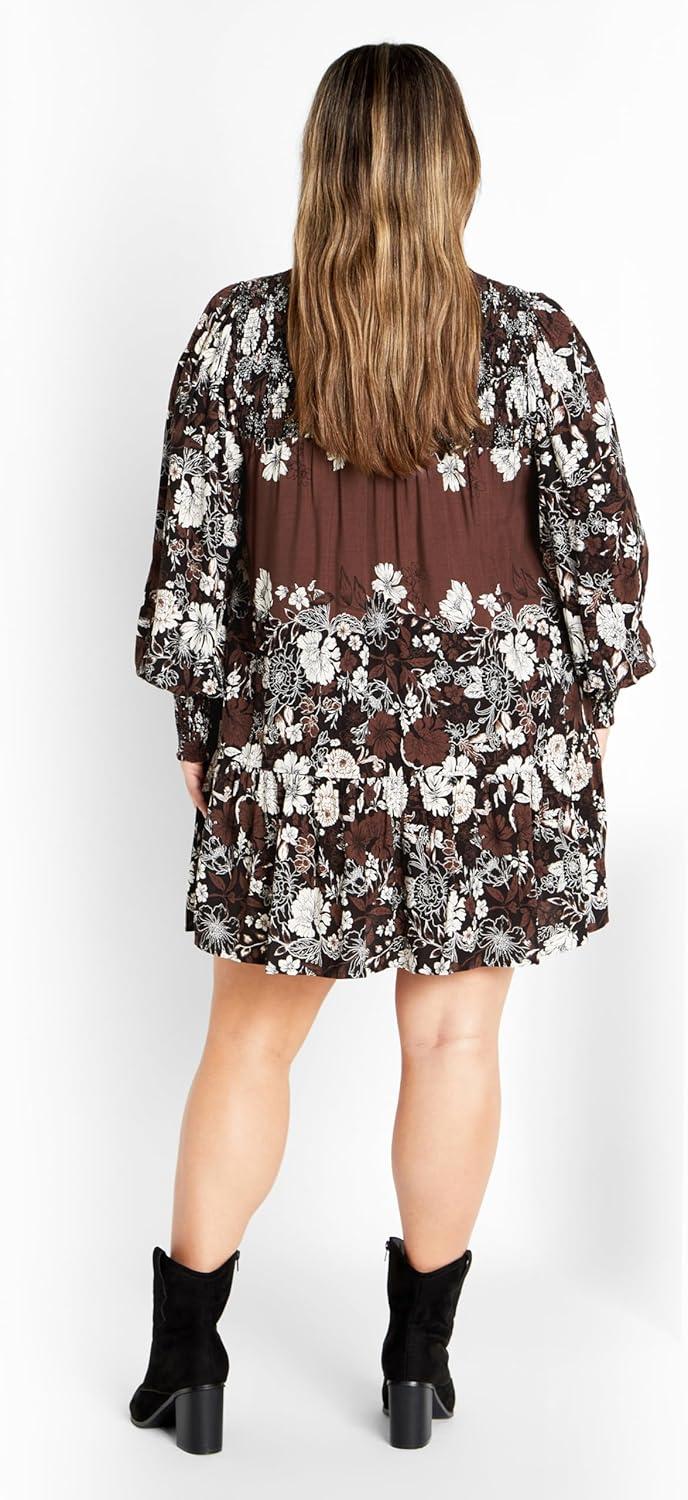 image:imageCity Chic Womens Cassia Placement DressCoco Floral Plc
