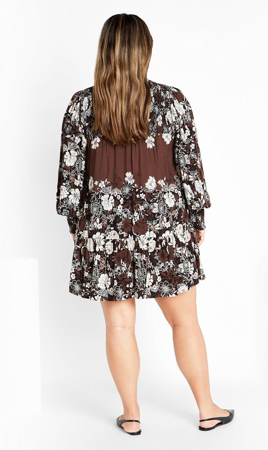 image:imageCity Chic Womens Cassia Placement DressCoco Floral Plc