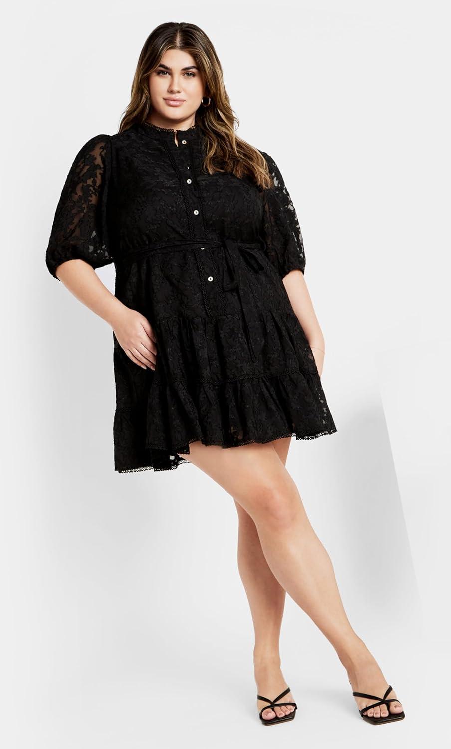 image:imageCity Chic Plus Size Dress Chrissa DressBlack