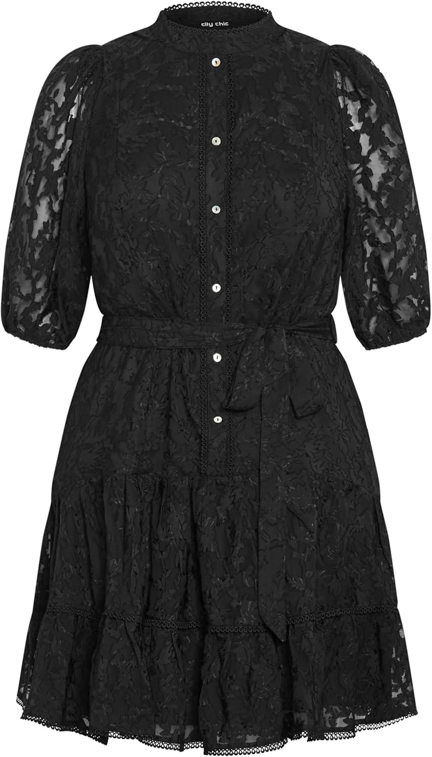 image:imageCity Chic Plus Size Dress Chrissa DressBlack
