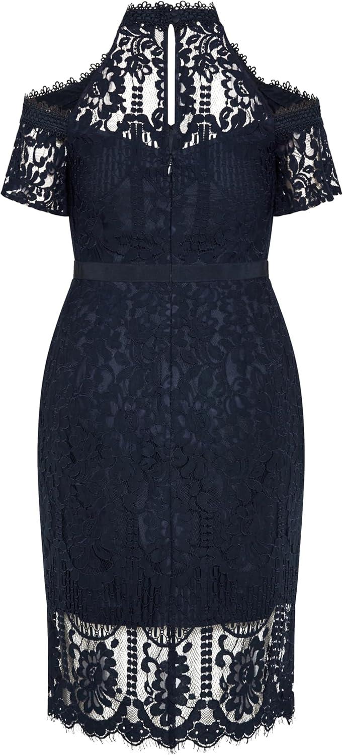 image:imageCity Chic Plus Size Dress Pippa Lace DressNavy