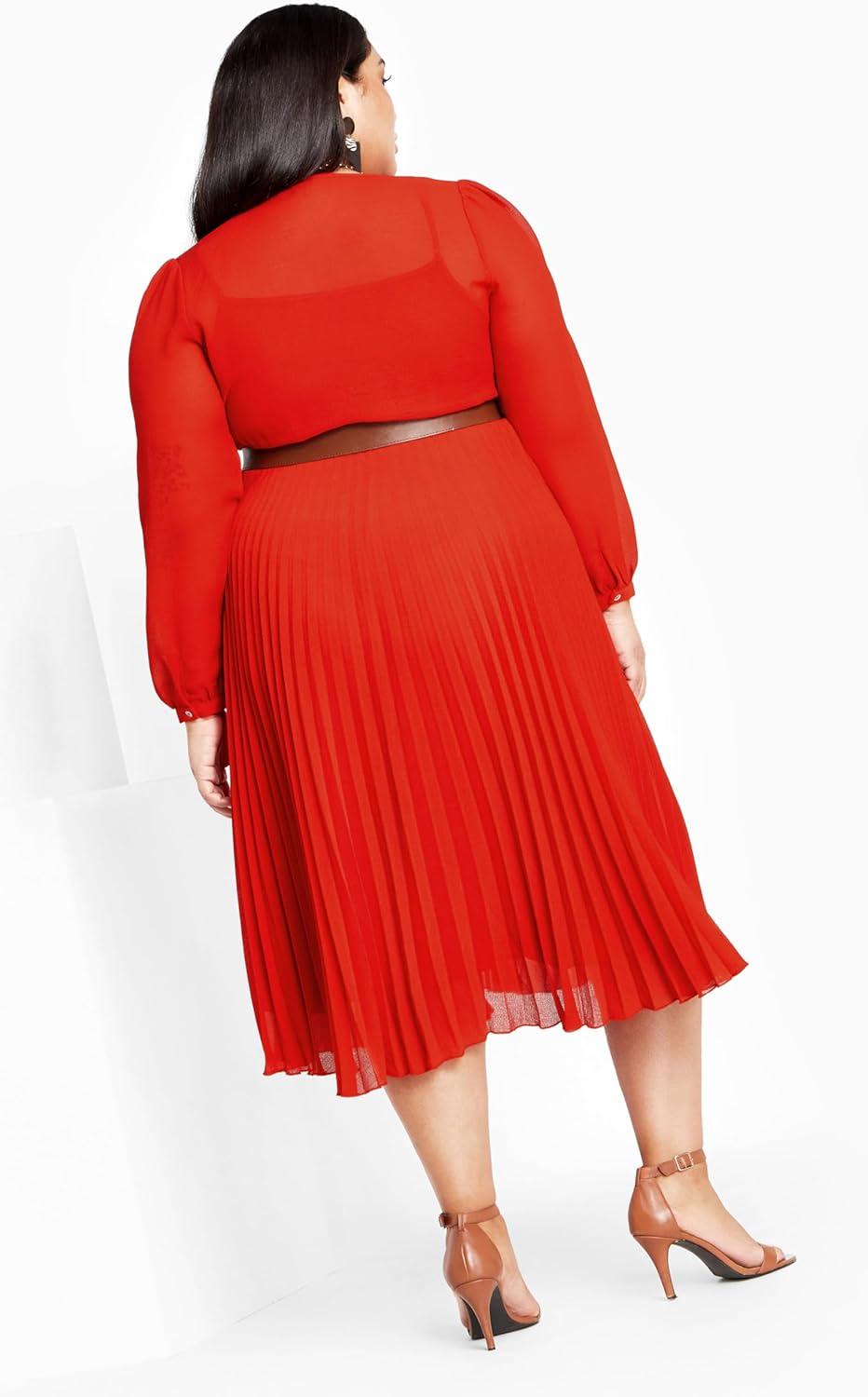 image:imageCity Chic Womens Plus Size Dress Precious PleatTigerlily