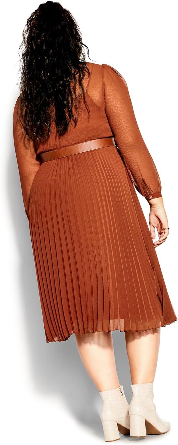 image:imageCity Chic Womens Plus Size Dress Love PleatGinger