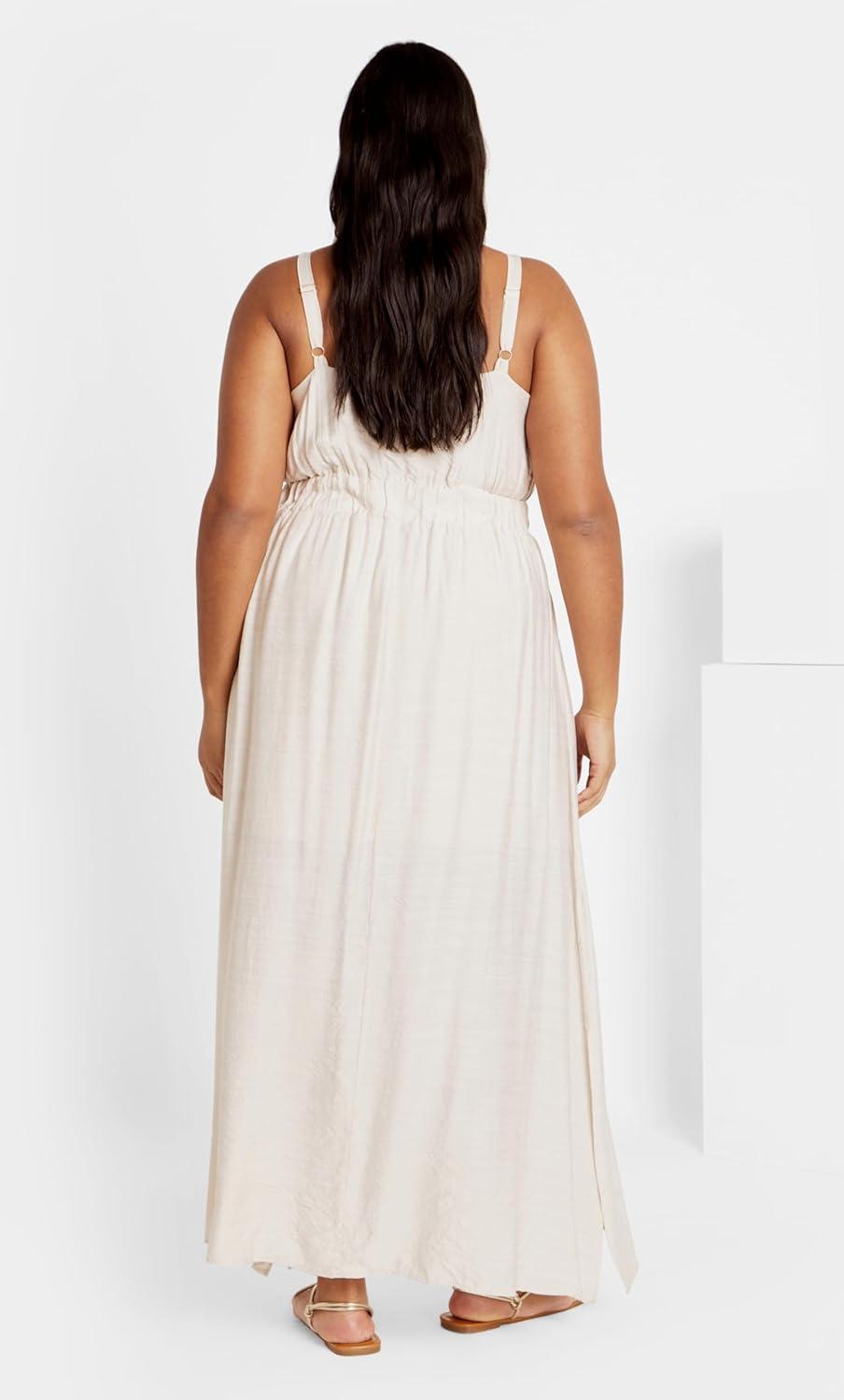 image:imageCity Chic Womens Plus Size Iman DressOat