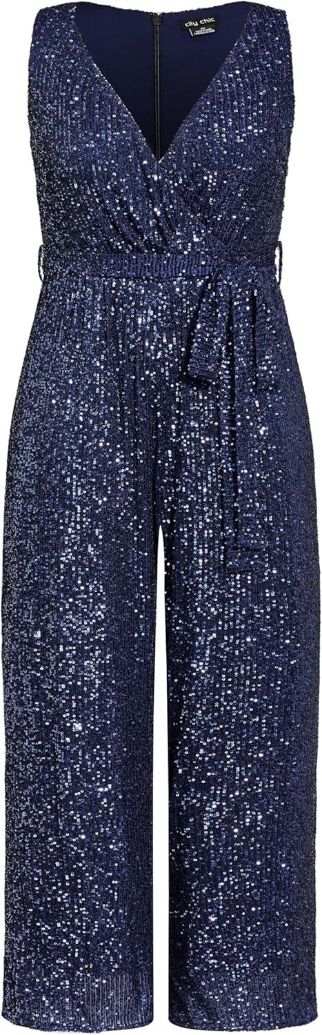 image:imageCity Chic Womens Plus Size Jumpsuit DazzlingNavy