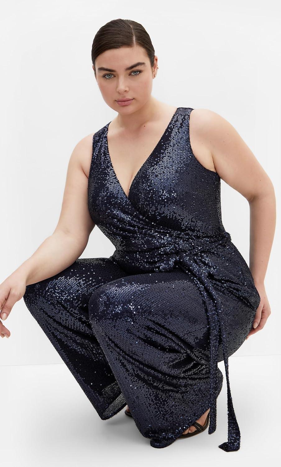 image:imageCity Chic Womens Plus Size Jumpsuit DazzlingNavy