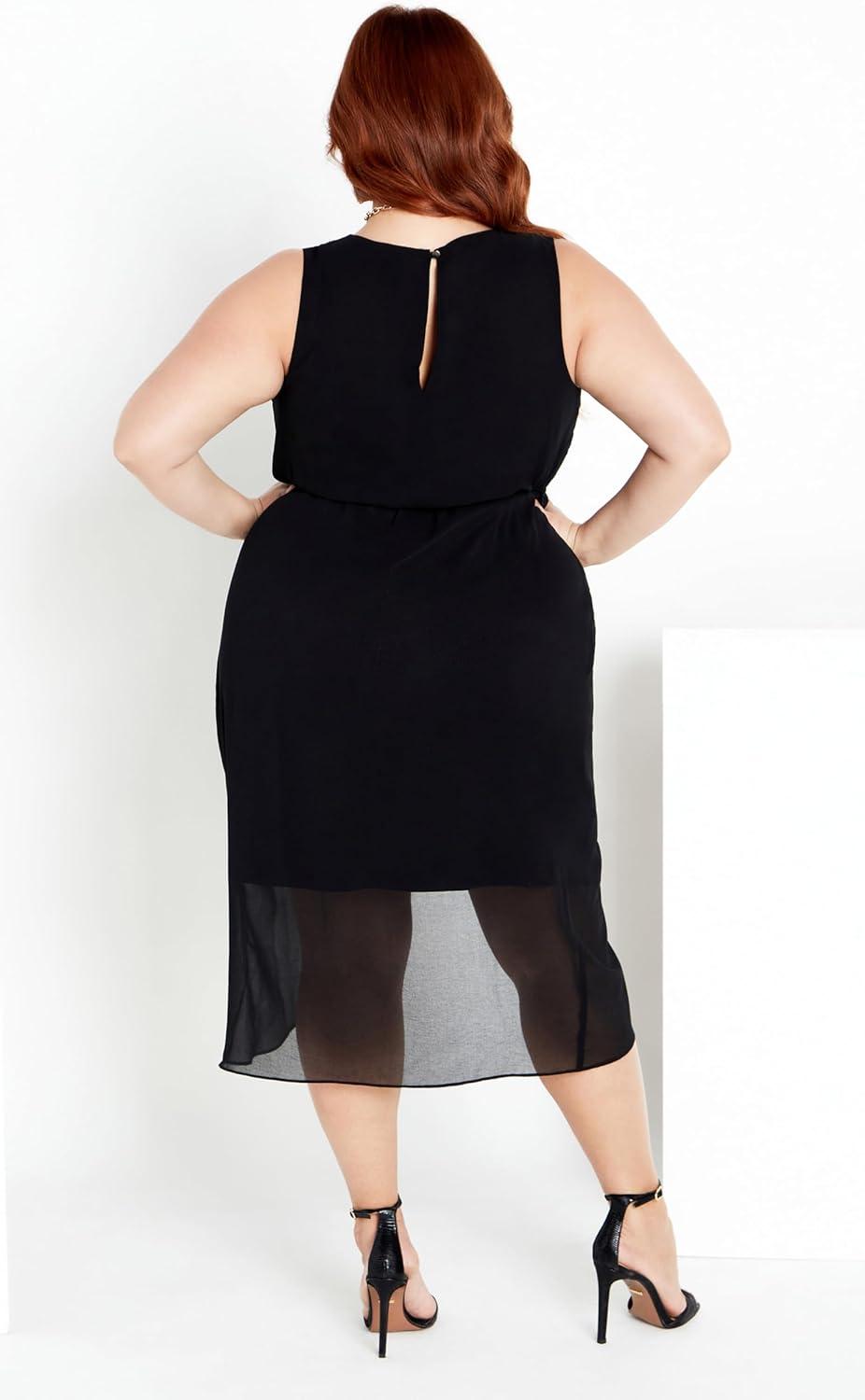 image:imageCity Chic Womens Sexy Tie DressBlack