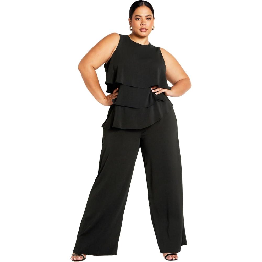 image:imageCity Chic Plus Size Jumpsuit Alexis JumpsuitBlack