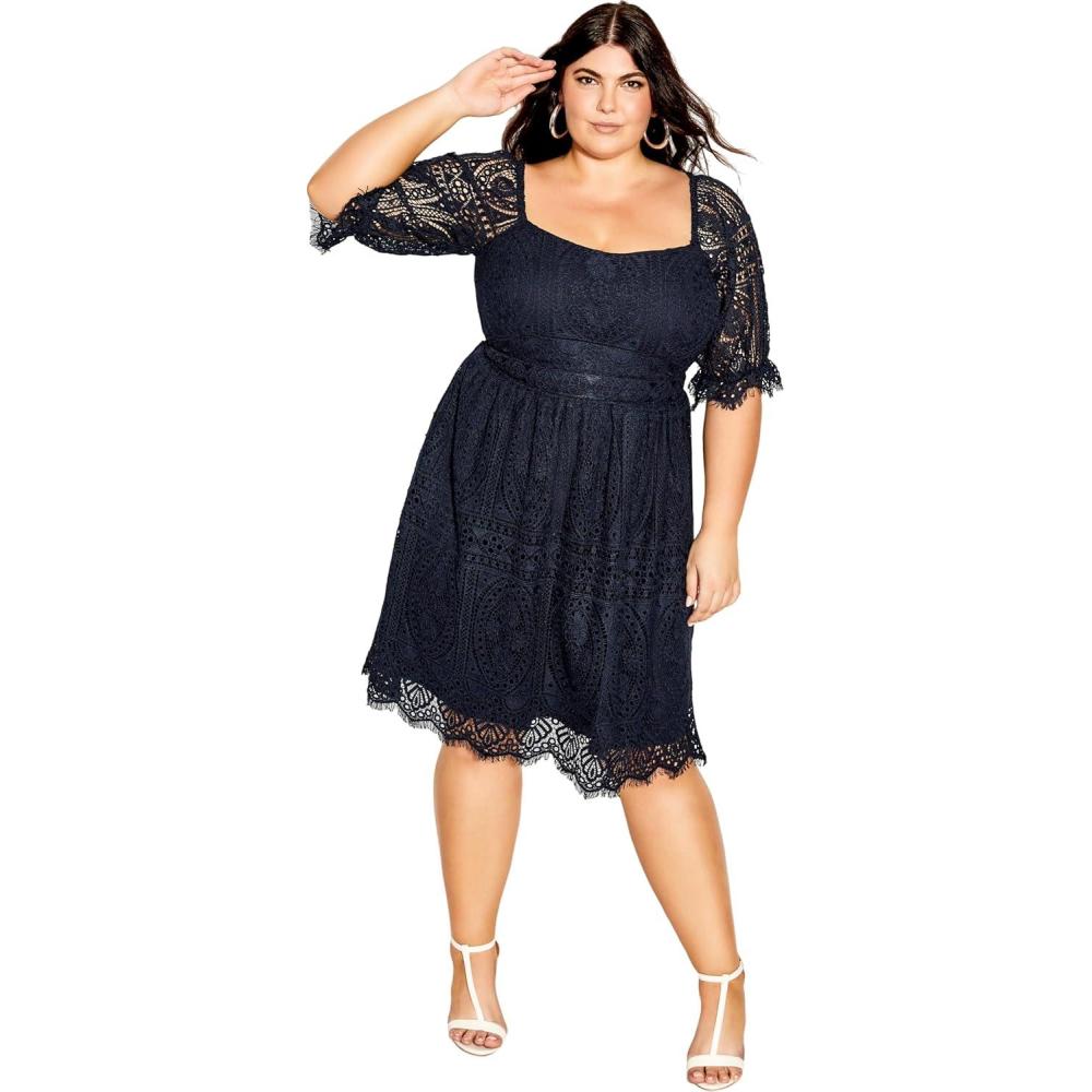 image:imageCity Chic Womens Plus Size Dress GiselleNavy