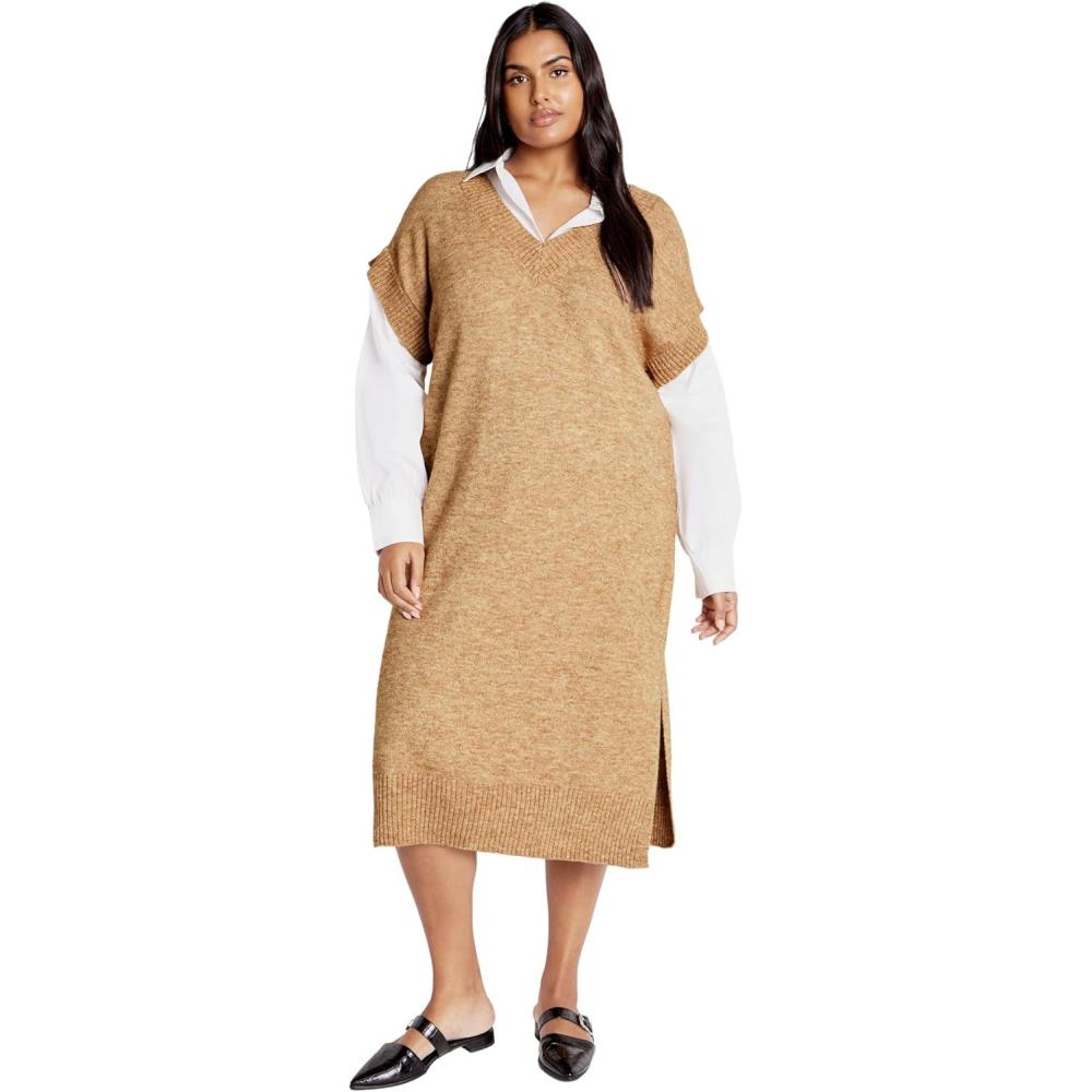 image:imageCity Chic Womens Plus Size Dress  ShereenBrown