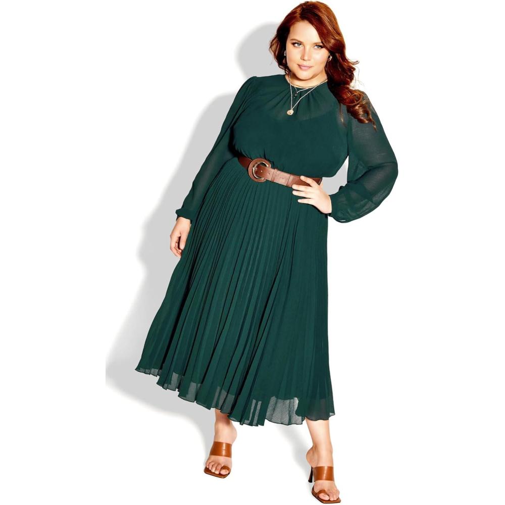image:imageCity Chic Womens Plus Size Dress Love PleatJade