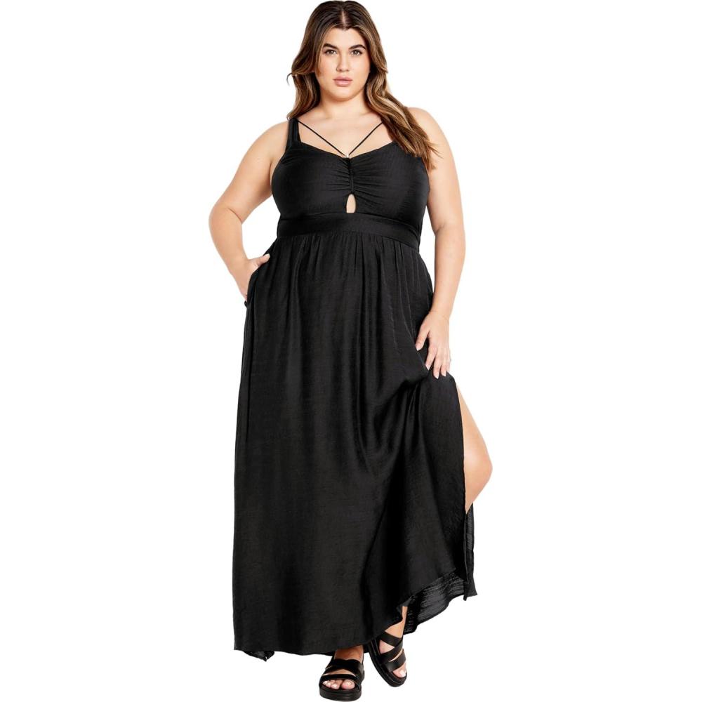image:imageCity Chic Womens Plus Size Iman DressBlack
