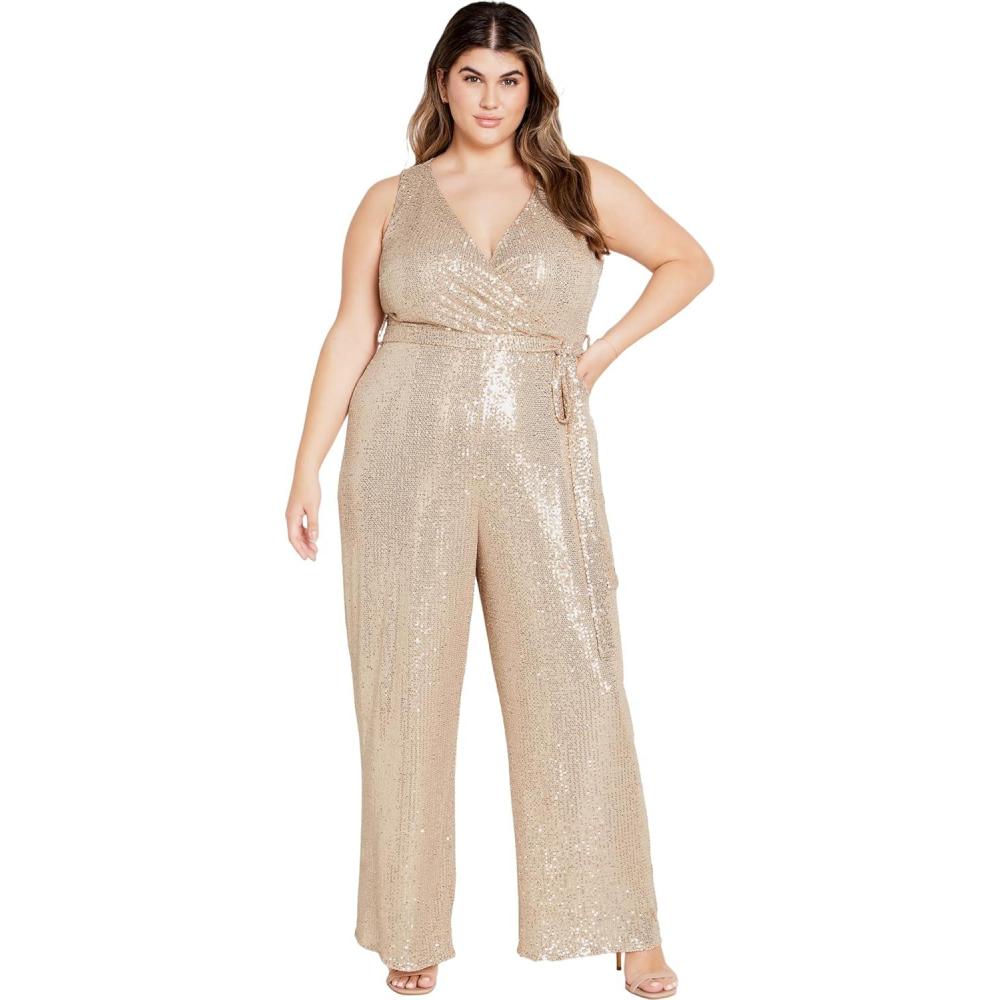 image:imageCity Chic Womens Plus Size Jumpsuit DazzlingBronze