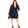 image:imageCity Chic Womens Dress  Twisted RuffleFrench Navy