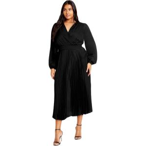 City Chic Women’s Plus Size Dress Finley(Black)