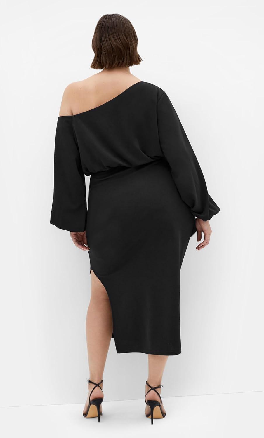 image:imageCity Chic Womens Cocktail Dress Alysia Tie Front MidiBlack