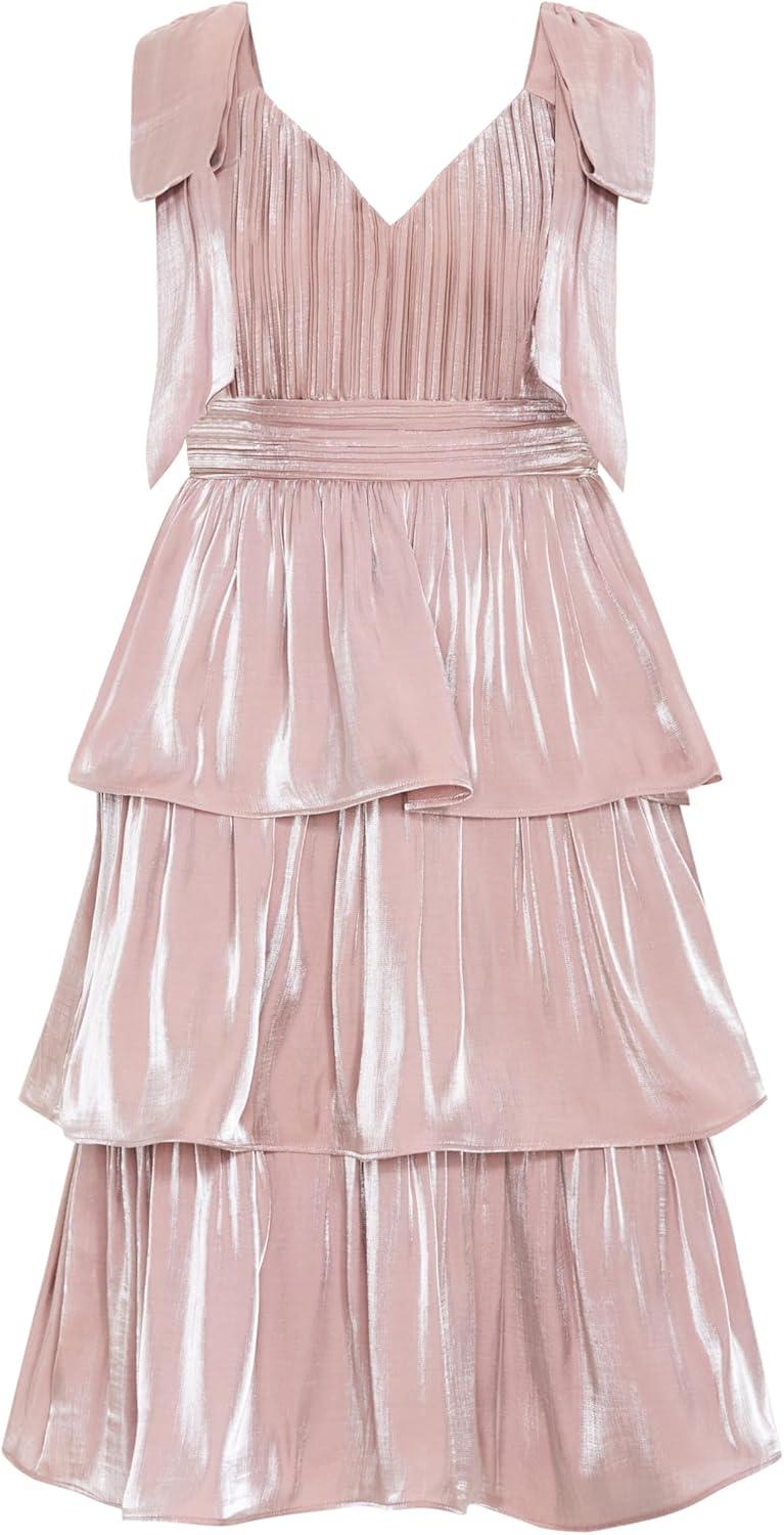 image:imageCity Chic Womens Plus Size Cocktail Dress Betty Bow MidiPink Champagne