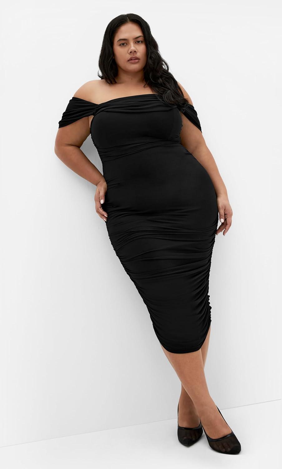 image:imageCity Chic Womens Plus Size Dress JazminBlack