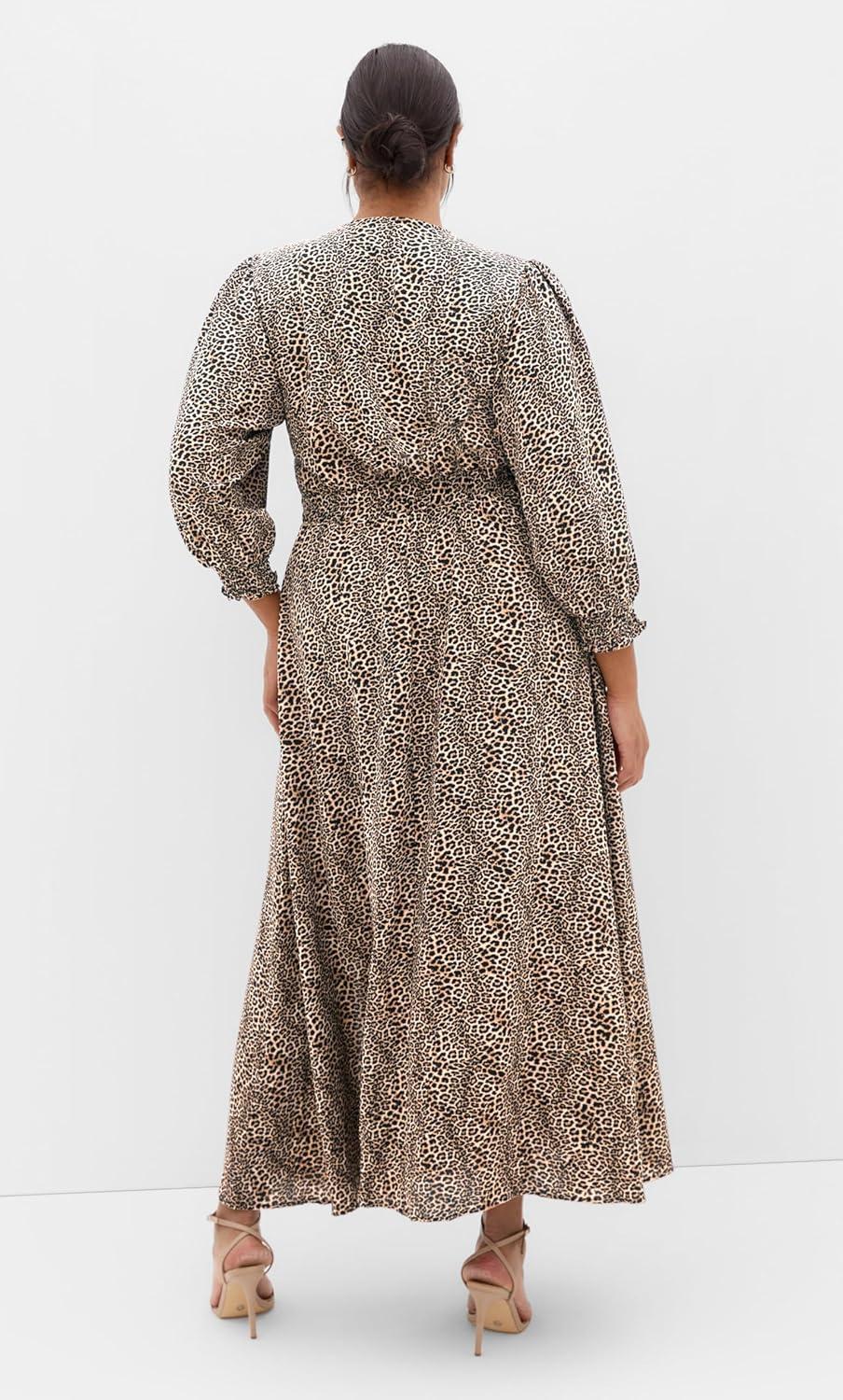 image:imageCity Chic Womens Plus Size Dress Jessie Print MaxiCheetah