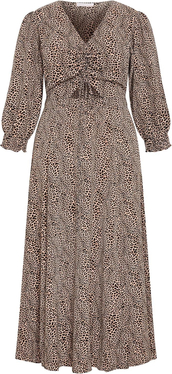 image:imageCity Chic Womens Plus Size Dress Jessie Print MaxiCheetah