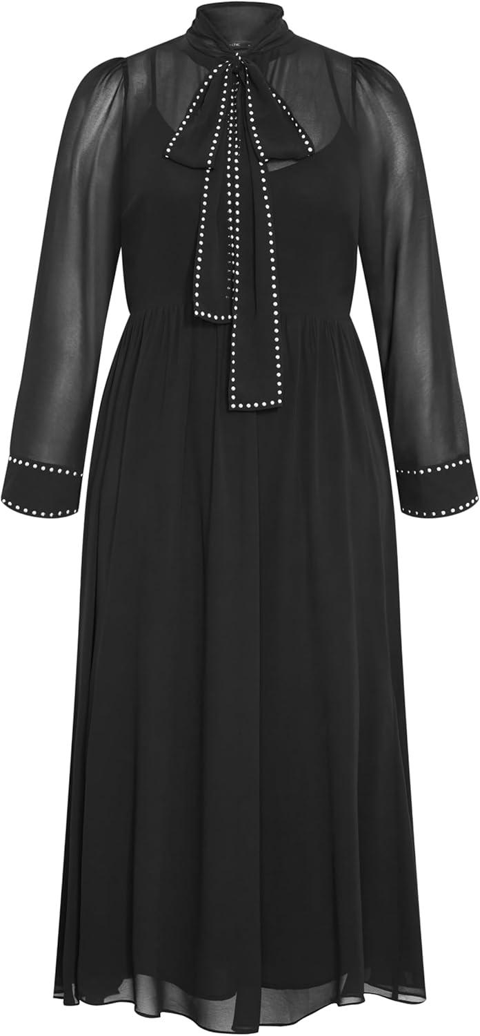 image:imageCity Chic Womens Plus Size Dress Kara MaxiBlack