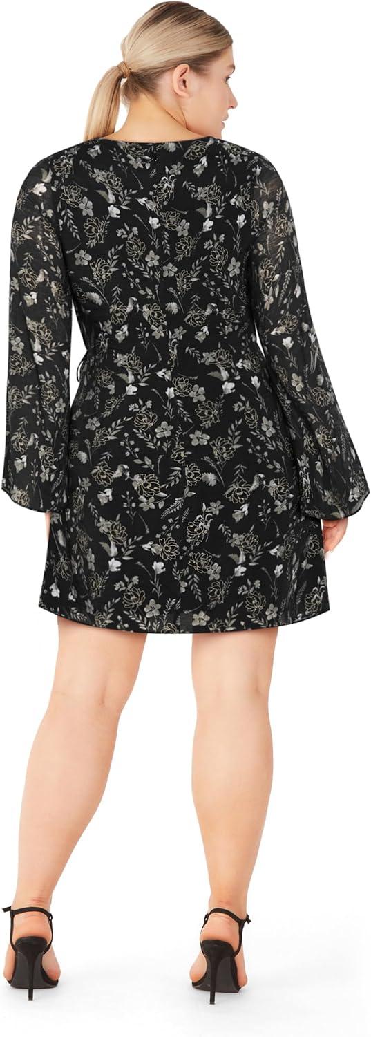 image:imageCity Chic Womens Plus Size Dress NayeliBlack Print