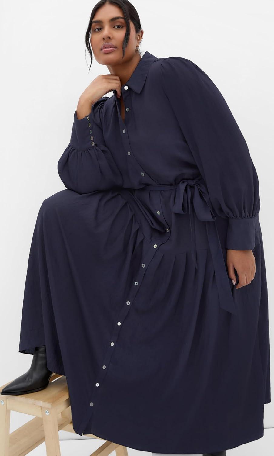 image:imageCity Chic Womens Plus Size Dress RomieNavy