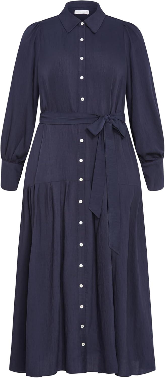 image:imageCity Chic Womens Plus Size Dress RomieNavy