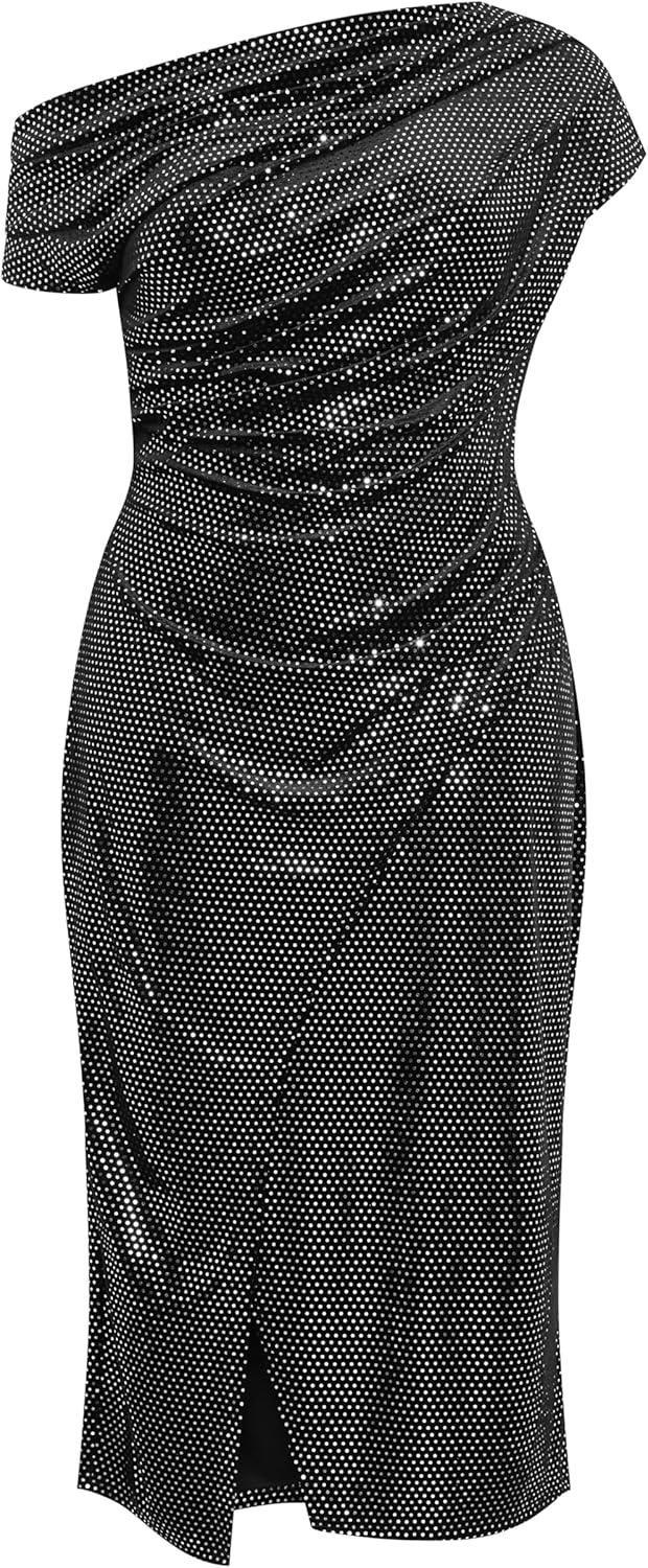 image:imageCity Chic Womens Plus Size Dress Shimmy MidiBlack