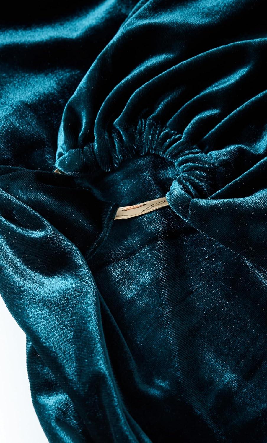 image:imageCity Chic Womens Plus Size Dress Vivi Velour MidiAzure