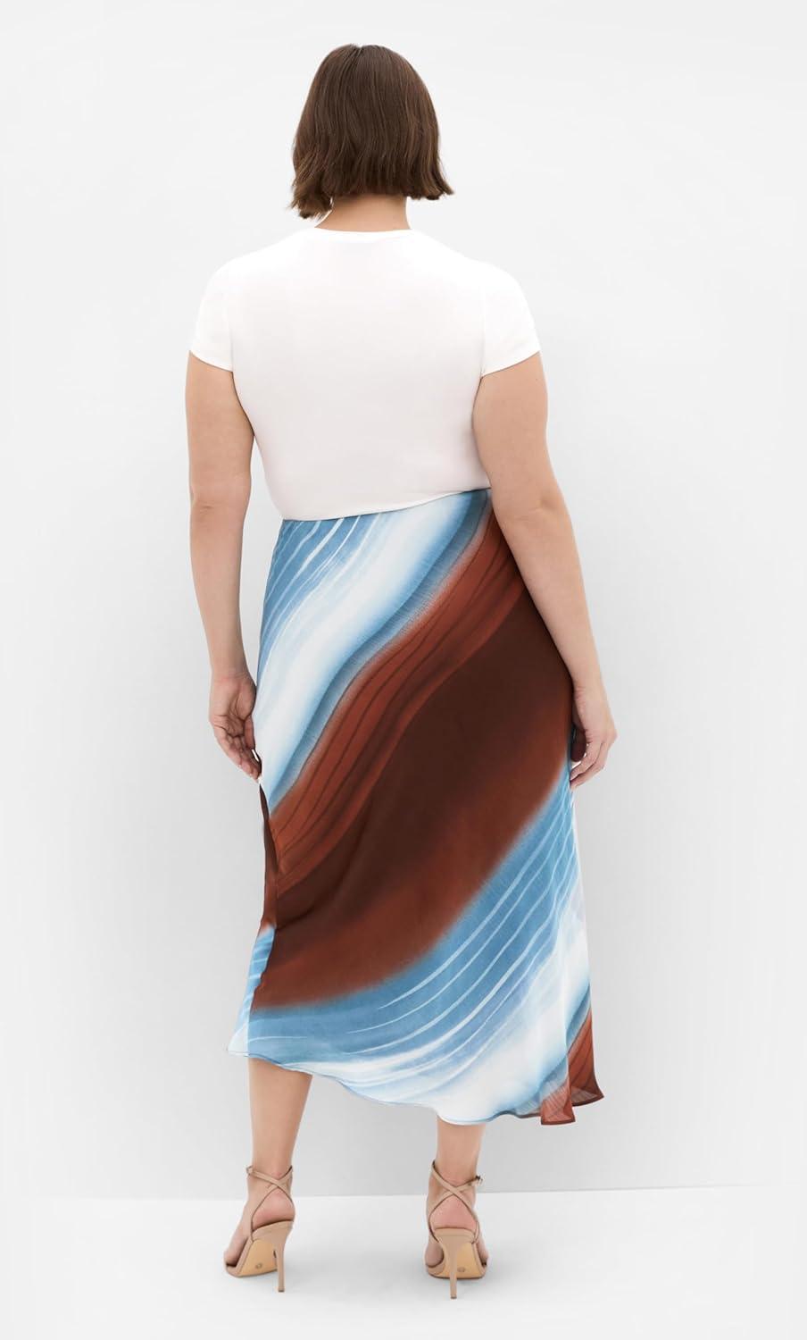image:imageCity Chic Womens Plus Size Skirt Levitate PrintLevitate
