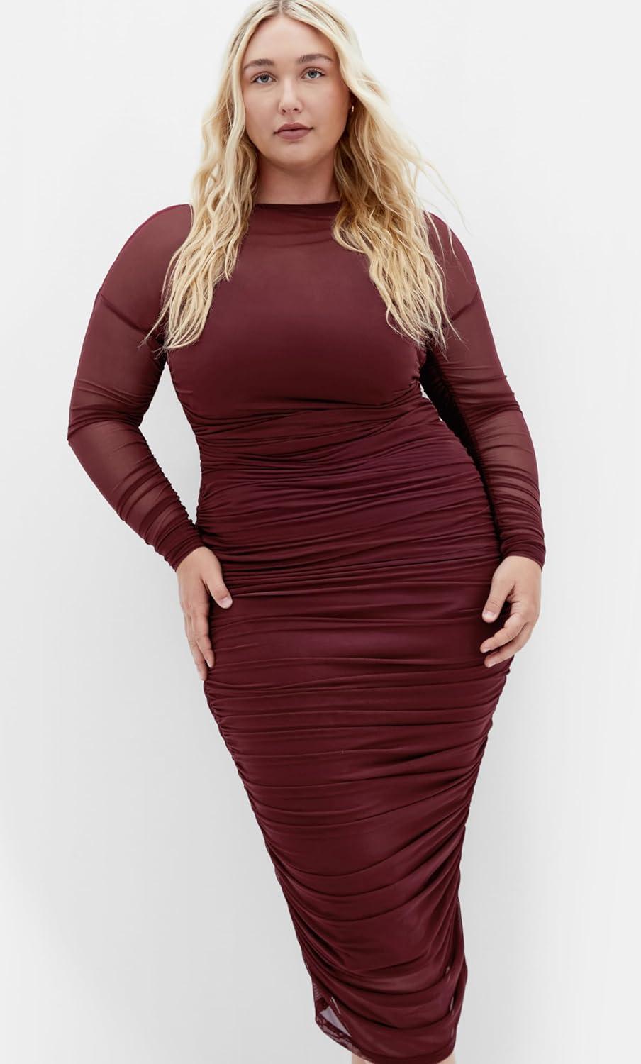 image:imageCity Chic Womens Plus Size Skirt LiviaChoc Cherry