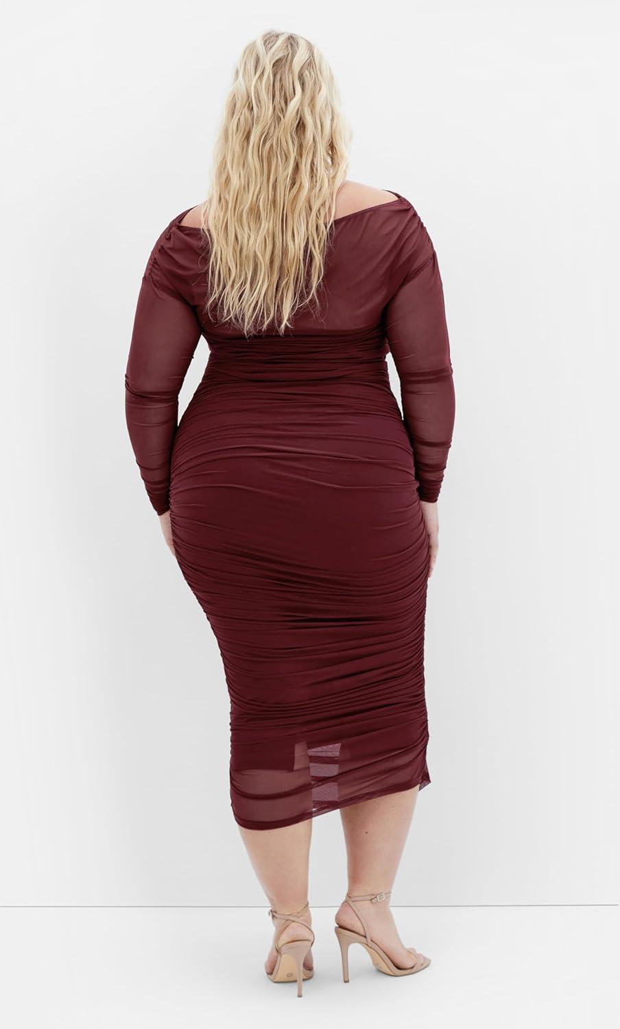 image:imageCity Chic Womens Plus Size Skirt LiviaChoc Cherry