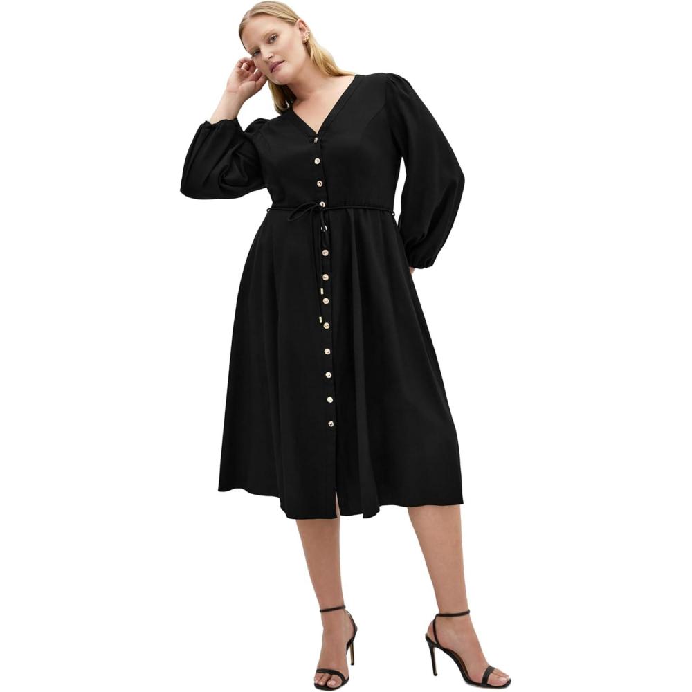 image:imageCity Chic Womens Plus Size Dress  Kristina MidiBlack