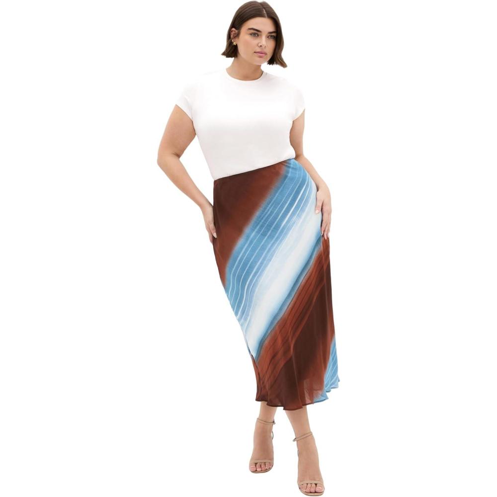 image:imageCity Chic Womens Plus Size Skirt Levitate PrintLevitate