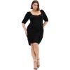 image:imageCity Chic Womens Plus Size Cocktail Dress  Bustier Elbow SleeveBlack