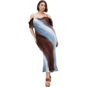 City Chic Women’s Plus Size Cocktail Dress – Levitate Print Maxi(Levitate)