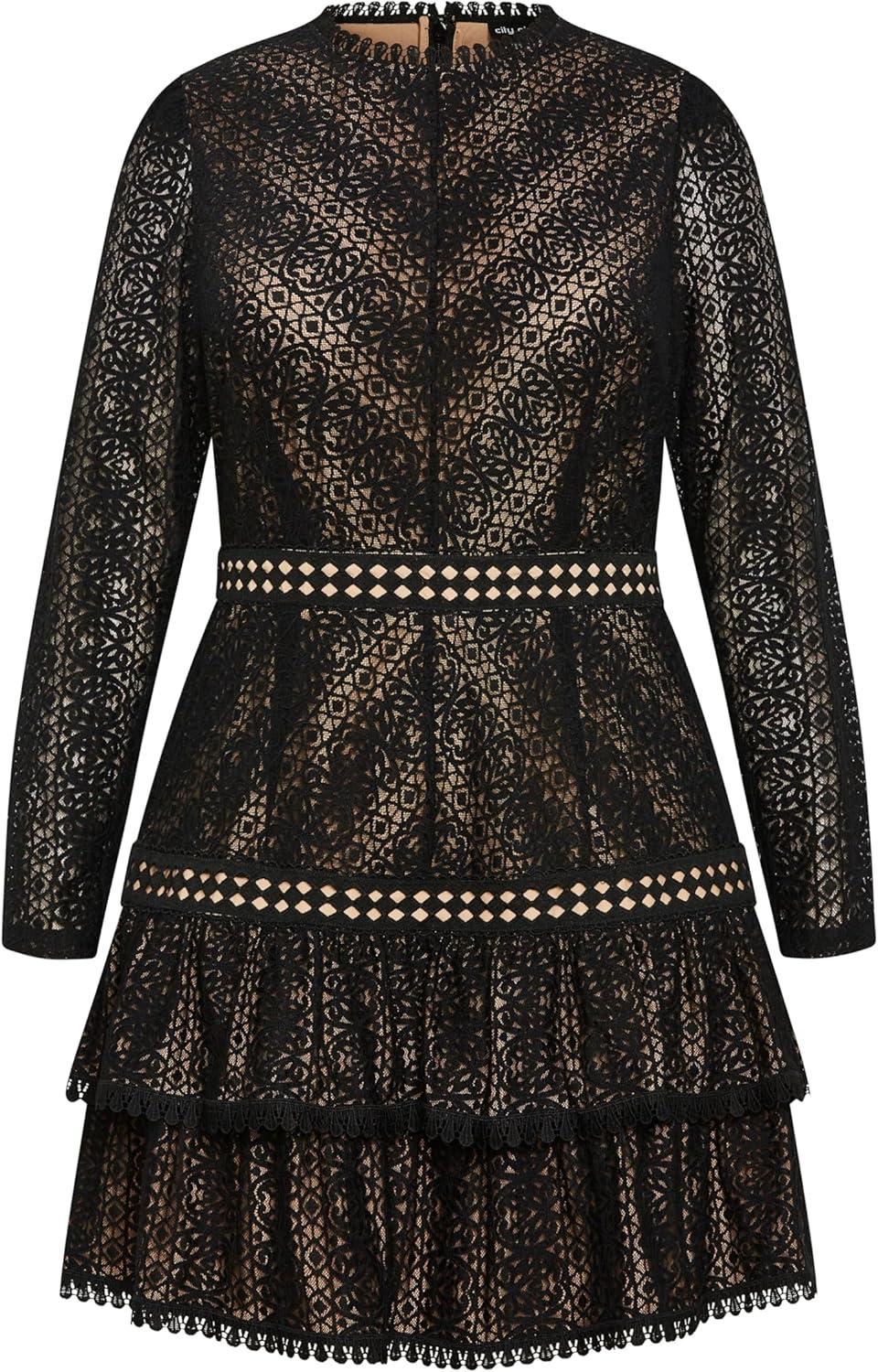 image:imageCity Chic Womens Dress Gabriella LaceBlack