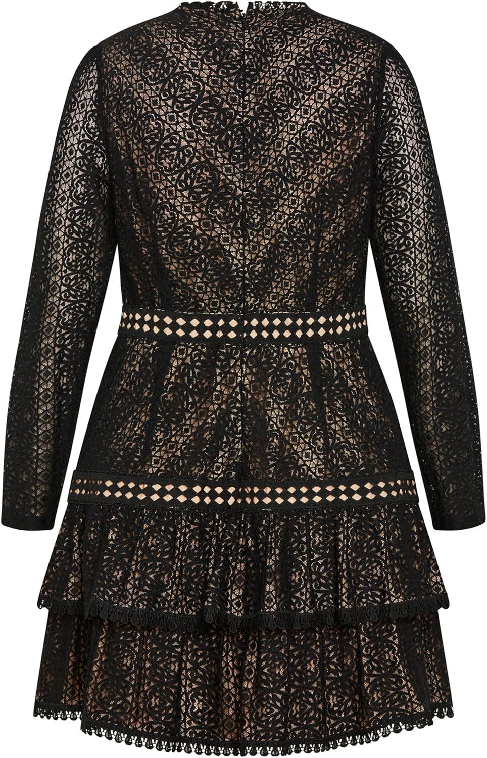 image:imageCity Chic Womens Dress Gabriella LaceBlack