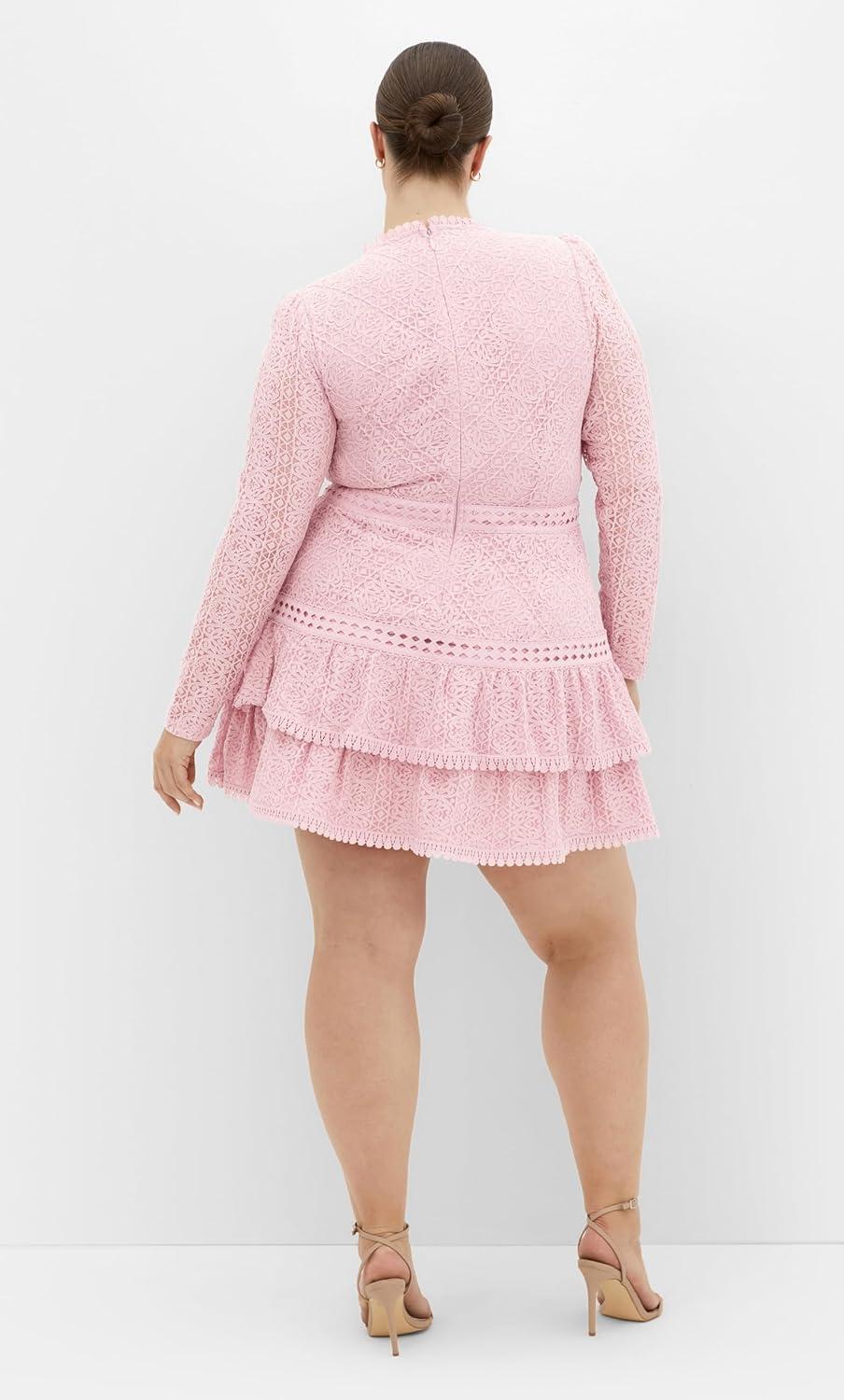 image:imageCity Chic Womens Dress Gabriella LaceSoft Rose