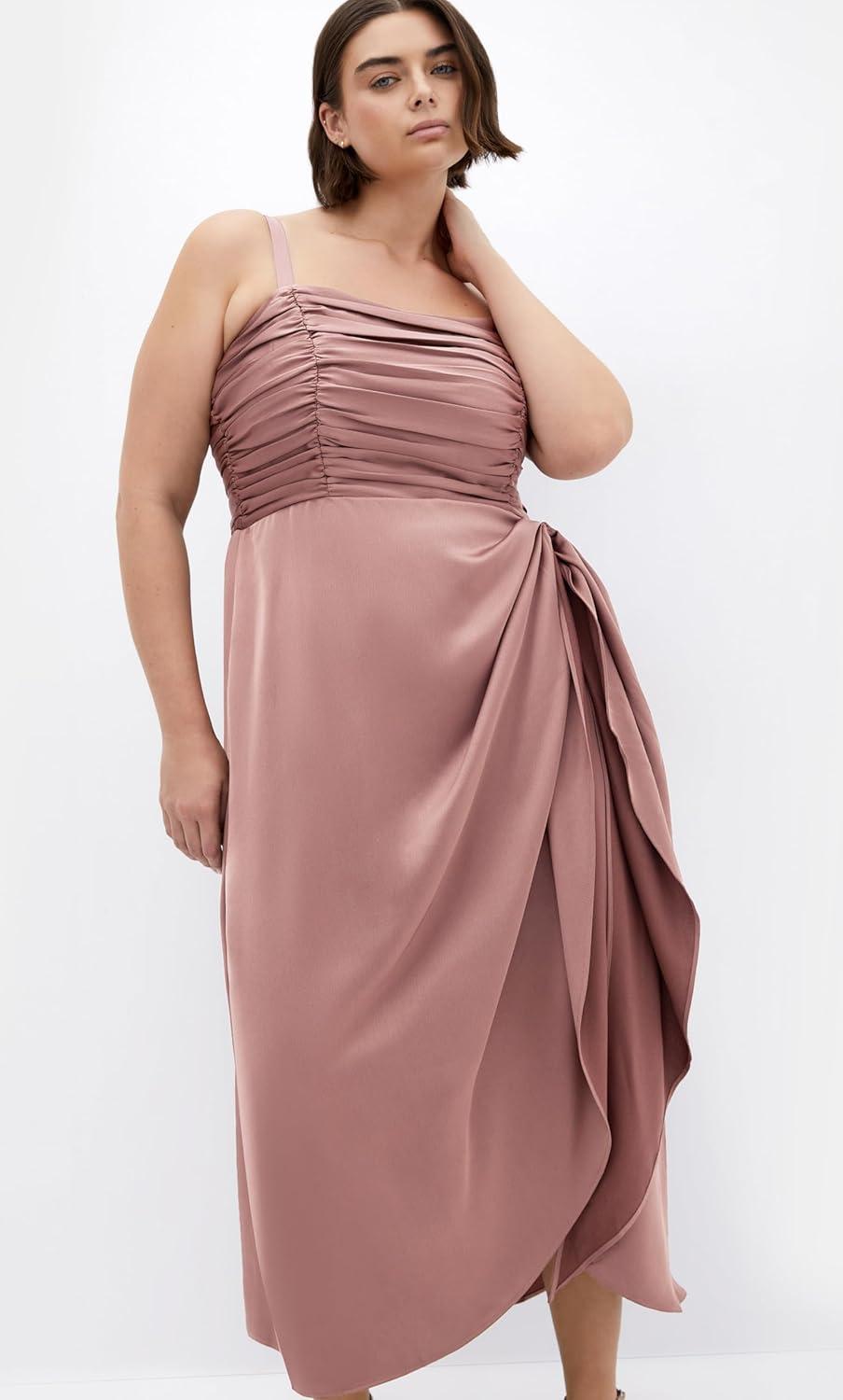 image:imageCity Chic Womens Plus Size Cocktail Dress AniaAntique Rose