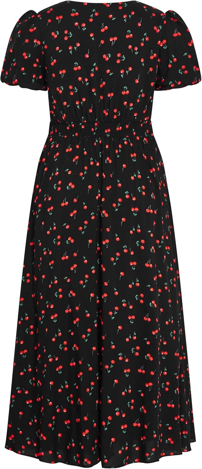 image:imageCity Chic Womens Plus Size Dress AliyaBlk Cherry