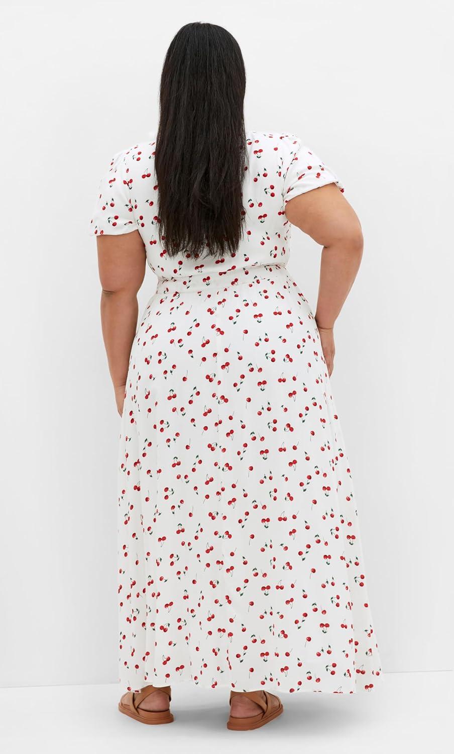 image:imageCity Chic Womens Plus Size Dress AliyaIvory Cherry
