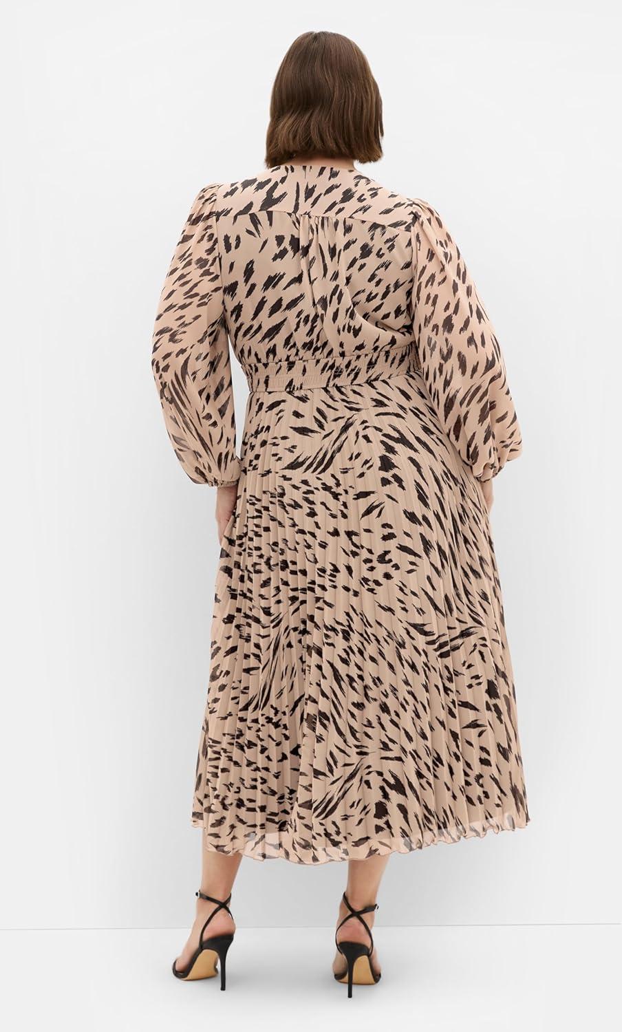image:imageCity Chic Womens Plus Size Dress Georgina PrintAbstract Leopard